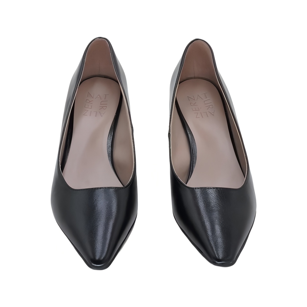 Naturalizer Womens Tylan Point Toe Pump Black Leather Size 6 - Picture 5 of 6